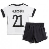 Germany Ilkay Gundogan #21 Replica Home Minikit World Cup 2022 Short Sleeve (+ pants)